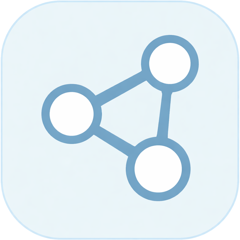 Network connections symbol representing community and collaboration
