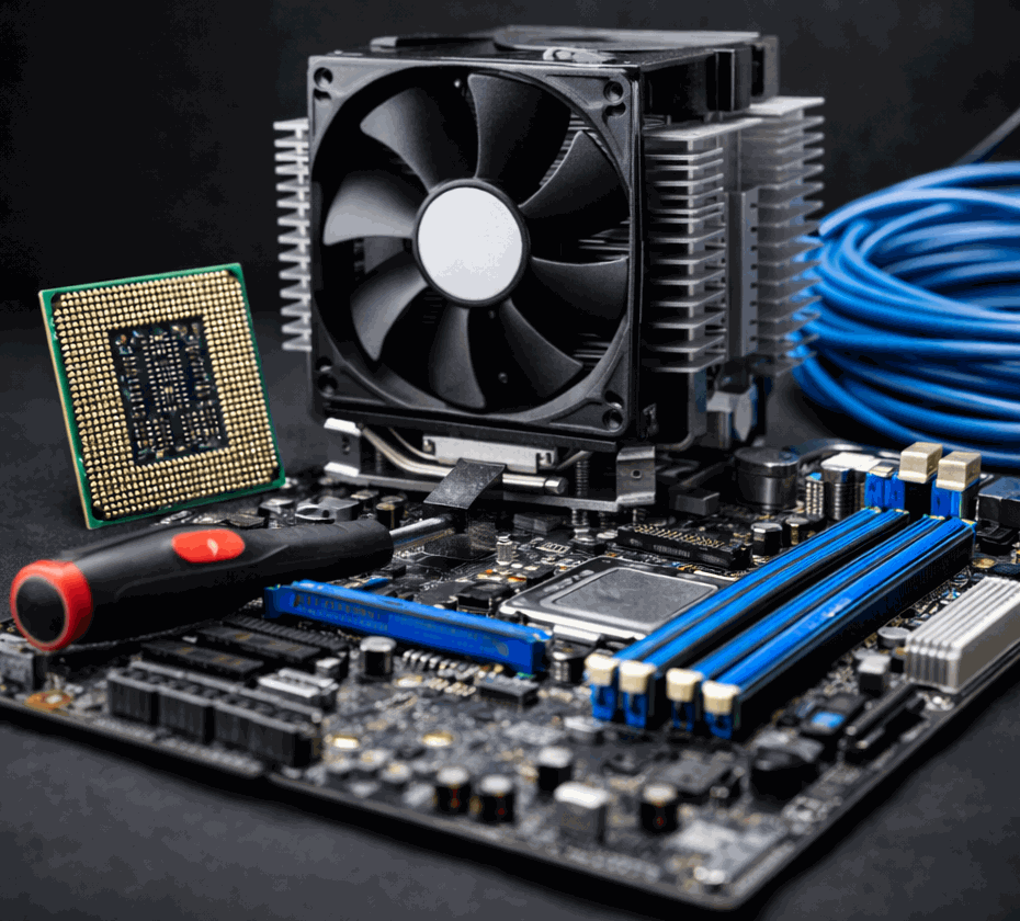 Computer hardware components used in computer technology projects